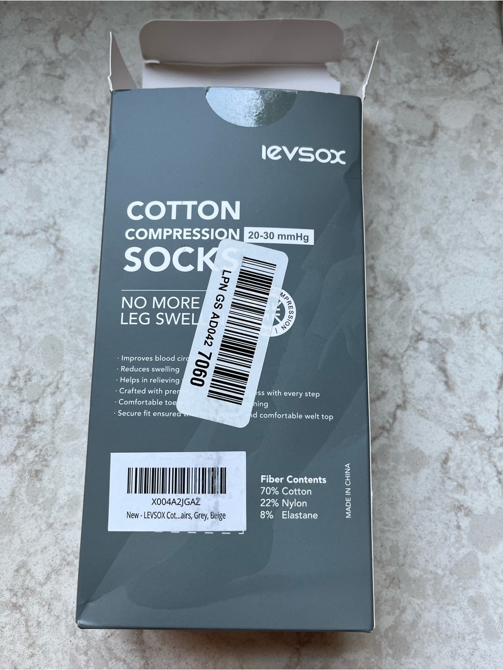 Levsox Compression Socks - Neutral 2-Pack - Picture 9 of 10